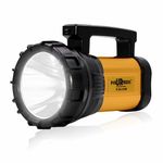 Pick Ur Needs Search Long Range Torch LED Light Blinker Rechargeable Handheld 100Watt with Multi Functional (Gold)