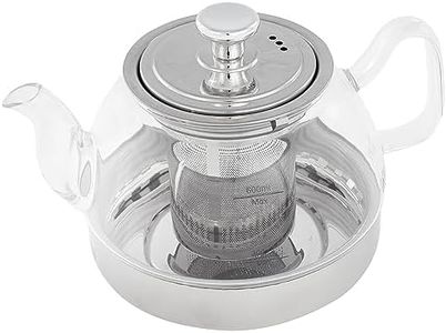 IBILI - Tetera de cristal con filtro Induction, Borosilicato, 0.8 litros, Apto para inducción