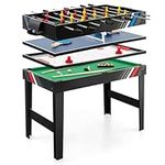 GYMAX 49" Multi Game Table, 4 in 1 