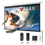 Elite Screens VMAX2, 135-inch 16:9, Wall Ceiling Electric Motorized Drop Down HD Projection Projector Screen, VMAX135XWH2