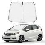 Proadsy Front Windshield Sun Shade Foldable Sunshade Protector Custom Fit 2015-2020 Honda Fit Accessories 2024 Upgrade
