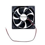 JZK DC 12V cooling fan 12cm, 12025 Low Noise dual-ball bearing hydraulic fan, 120mm brushless fan for ice machine, fan heater, cooler, PC case fan, 120x25mm