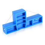 Angle Clay Cutting Tool, 4.33x1.7 Inch Steel Wire Clay Cutter Flexible Wire Bevel Cutter Clay Pottery Scoring Tool for Sculpting Ceramic Making (Blue)