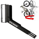 RTR BIKES Kranked Twist Professional Hanger/Wall Mount Bicycle Swivel Bracket - Ideal for Garages or Bicycle Shops