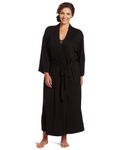 Natori Women's Plus-Size Shangri-La Bathrobe, Black, 1X