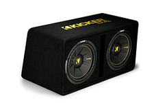 Kicker 44DCWC122 Dual 12-Inch 1200 Watt 2 Ohm Vented Loaded Subwoofer Enclosure