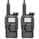 Quansheng UV-K5 Walkie Talkie Dual Band 5W Rechargeable Two Way Radio 200Channels AM/FM/DTMF NOAA Emergency Weather Receiver 2Pcs