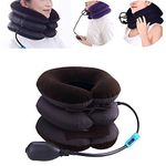 SVK DREAM 3 Layer Cervical Neck Air Traction Device and Collar Brace, Inflatable & Adjustable Neck Stretcher Support, Neck Brace Pillow for Chronic Neck Pain Relief For Men & Women