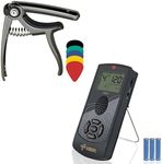 Ultimate Musician's Toolkit: 4-in-1 Capo and iClick Digital Metronome