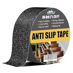 oenza Heavy Duty Anti Slip Tape for Stairs Outdoor/Indoor Waterproof 2" x 35Ft Grip Tape Safety Non Skid Roll for Stair Steps Traction Tread Staircases Non Slip Strips Black