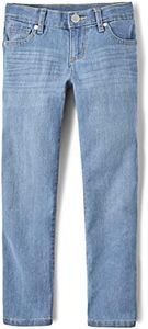 The Children's Place Girls' Basic Skinny Jeans, True Indigo Single, 5