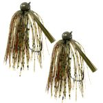 Reaction Tackle Tungsten Football Jig for Bass Fishing - 3/8 oz Dark Pumpkin/Brown