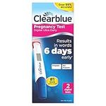 Clearblue Digital Ultra Early Pregnancy Test, No Test Can Tell You Sooner, 2 Digital Tests