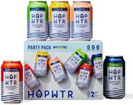 HOP WTR - Sparkling Hop Water - Variety Party Pack (12 Pack) - NA Beer, No Calories or Sugar, Low Carb, With Adaptogens and Nootropics for Added Benefits (12 oz Cans)