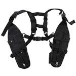 Sutinna Radio Shoulder Holster, Universal Two-Way Radio Vest Cover Nylon Radio Rescue Cover Chest Holder with Adjustable Shoulder Strap for Rescue Essentials