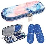 Insulin Cooler Travel Case, Diabetic Insulin Pen Case Portable Insulin Cooling Bag Carrying Organizer for Insulin Pens Diabetic Supplies with 2 Ice Pack