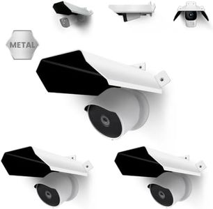 Universal Security Camera Sun Rain Cover Shield, Waterproof Protective Roof for Surveillance Camera, Outdoor Camera Shade Covers for Dome, Bullet Cameras (White 3 Pack)
