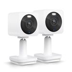 WYZE Cam OG Indoor/Outdoor 1080p WI-Fi Smart Home Security Camera with Color Night Vision, Built-in Spotlight, Motion Detection,2-Way Audio, Compatible with Alexa & Google Assistant,White (Pack of 2)
