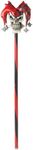 California Men's Psycho Jester Cane Costume Accessory, Red/Black