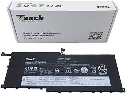 Tanch SB10F46467 Laptop Battery 01AV458 01AV438 00HW028 Replacement for Lenovo X1 Yoga 2nd Gen Thinkpad X1 Yoga Gen 1 (2016) Thinkpad X1 4th Gen 15.2V 3425mAh 52Wh