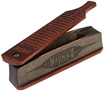 ZINK Wicked Series Turkey Hunting Box Game Call | Poplar/Bloodwood, Double-Sided Design, Versatile Natural Sounds, Different Tones, Hand-Tuned