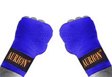 Aurion by 10 Club Canvas Boxing Hand Wraps | Durable Hand Wraps for Boxing and MMA | 108-inch | Blue