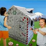 New Large Colour Your Own Gingerbread House Childrens Playhouse Kids Cardboard Wendy Tent Art