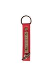 The Junket Leather Personalized Key Chain For Girls And Boys - Customizable Name & Charm - Attractive Design - Strong, Durable, And Stylish - Red Lightweight Fashion Keychain