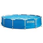 Intex pool metal frame round tubular (ø) 3.66 x (h) 0.76m