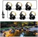 POPOSOAP Pond Lights, 6-in-1 Warm W
