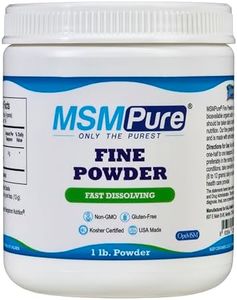 Kala Health MSMPure Fine Powder, 1 lb, Fast Dissolving Organic Sulfur Crystals, 99% Pure Distilled MSM Supplement, Made in USA