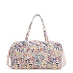 Vera Bradley Women's Cotton Large Travel Duffle Bag, Paradise Coral, One Size