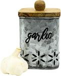 Boston Warehouse Galvanized Garlic Canister