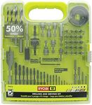 Ryobi A98601 60 Piece Black Oxide Drilling and Driving Bit Set with Carrying Case for Wood, Metal, Plastic, and Masonry