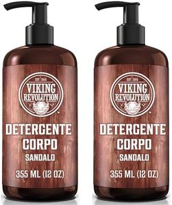 Viking Revolution Gel Doccia Uomo 355 ml (confezione da 2) - Gel Doccia Uomo al Sandalo, Naturale con Vitamina E e Olio di Rosmarino