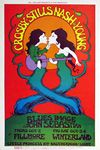 Tallenge - Crosby Stills Nash And Young Live At Fillmore West - Music Concert Poster Vintage Rock Music Collection - Small Poster Paper (12 x 17 inches)