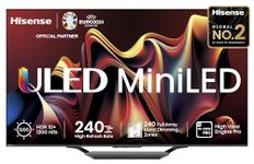 Hisense 139 cm (55 inches) U7N Series 4K Ultra HD Smart QLED Mini LED TV 55U7N (Black)