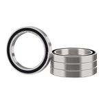 XIKE 4 pcs 6806-2RS Sealed Ball Bearings 30x42x7mm, Lubricated and Chrome Steel, Fits DIY/Industrial/Agricultural/Engineering/Garden Machinery, Motors and Generators.