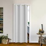 MYSKY HOME White Closet Curtains fo