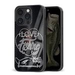 Fishing Phone Cases Gifts for Men Dad for iPhone 11 12 13 14 15 16 Pro Max Plus Mini Xr Xs, for Samsung S9 S10 S20 S21 S22 S23 S24 Ultra Plus FE, Moto G Edge Series, Pixel 7 7Pro, (Love Fishing)