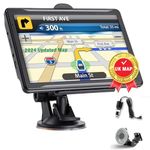 Sat Nav ANDUBEST GPS Navigator，Latest 2024 UK EU Map 7 inch Type-C Touch Screen Car GPS 256-16GB, Voice Turn Direction Guidance, Support Speed and Red Light Warning, Lifetime Free Maps Update