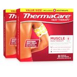 ThermaCare Portable Heating Pad, Muscle Therapy Patches, Multi-Purpose Heat Wraps, 8 Count