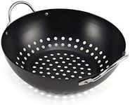 Farberware Barbecue Nonstick Mini Round Wok Topper, 8-Inch, Black