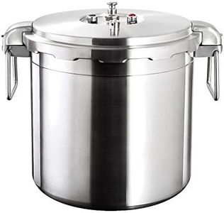 Buffalo 32 Quart Stainless Steel Pressure Cooker Extra Large Canning Pot with Lid for Commercial Use - Easy to Clean Induction Stove Top Pressure Canner, Can Cooker - SG Certificate QCP430