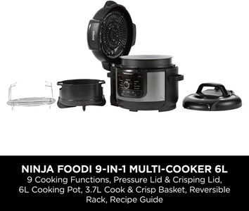 Ninja Foodi 9-in-1 Multi Cooker, 6L – Pressure & Air Fryer