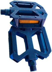 Ilsha® ABS Hard Plastic Cycle Bicycle Pedal Set for MTB Mountain Senior Ranger Bikes Free Size with Axle for All Cycles (Black) (Firm Grip Pedal)