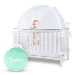 Izybu Baby Crib Tent – Enhanced Safety Crib Net to Keep Baby in, Prevent Infant Climbing Out, Air Circulating Design for Comfort, Secure Crib Netting, Ideal Baby Guard & Premium Toddler Crib Canopy