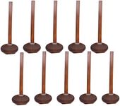 CeaHoify 10 Pcs Japanese 8.5 inch Ramen Handcrafted Wooden Soup Spoon Wooden Utensils Set for Kitchen, Wooden Hot Pot Spoon