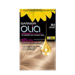 Garnier Olia Permanent Hair Dye, Up to 100% Grey Hair Coverage, No Ammonia, 60% Oils, 10.1 Very Light Ash Blonde