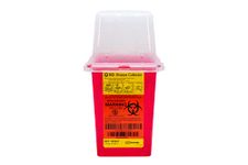 BD Sharps Collector | Disposable Needle Collector | Biohazard Waste Bin | 1.4 ltr | Pack of 2